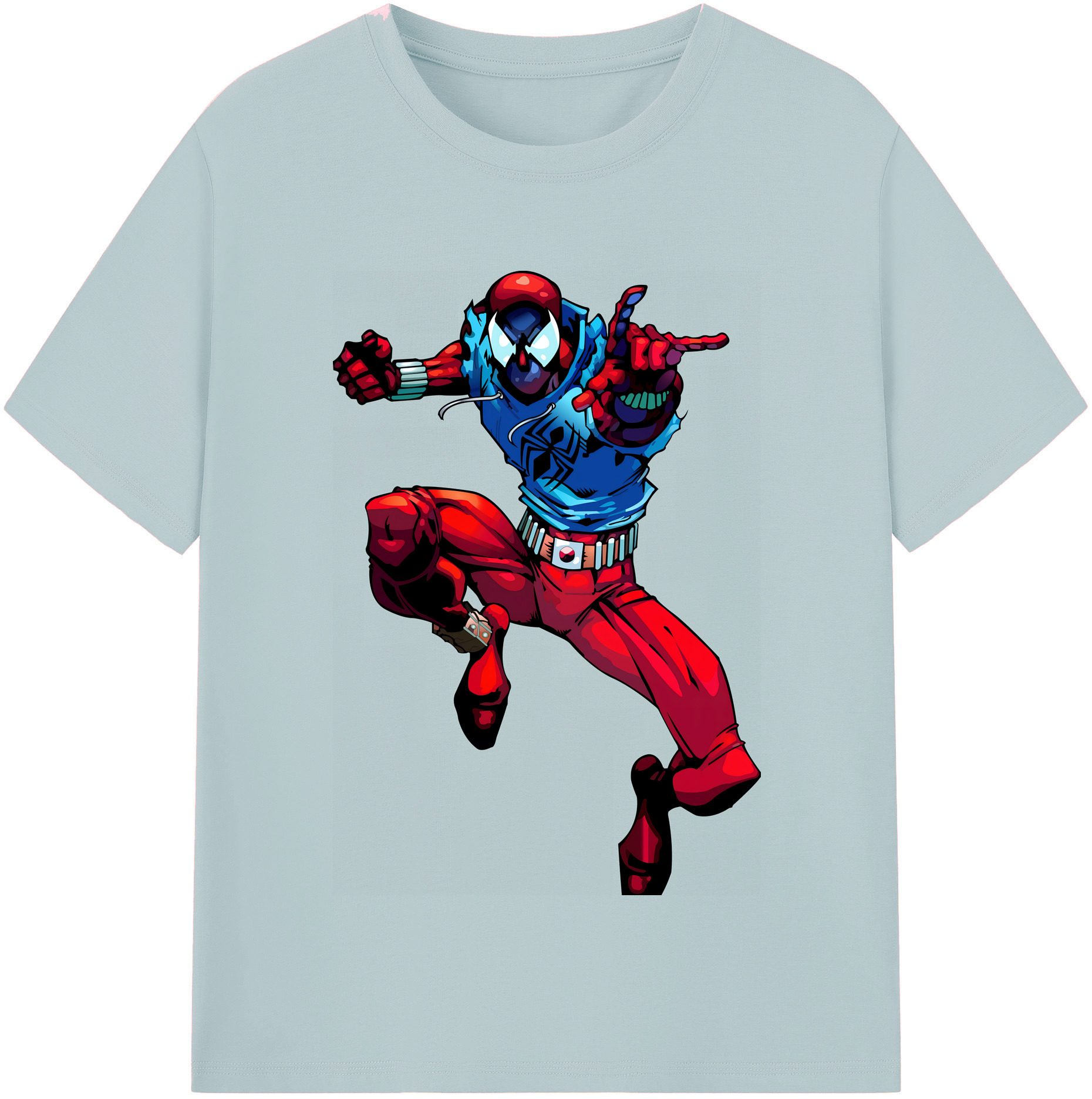 （画像用） Spider Man スパイダーマン 綿100％半袖Tシャツ（フロントプリント）